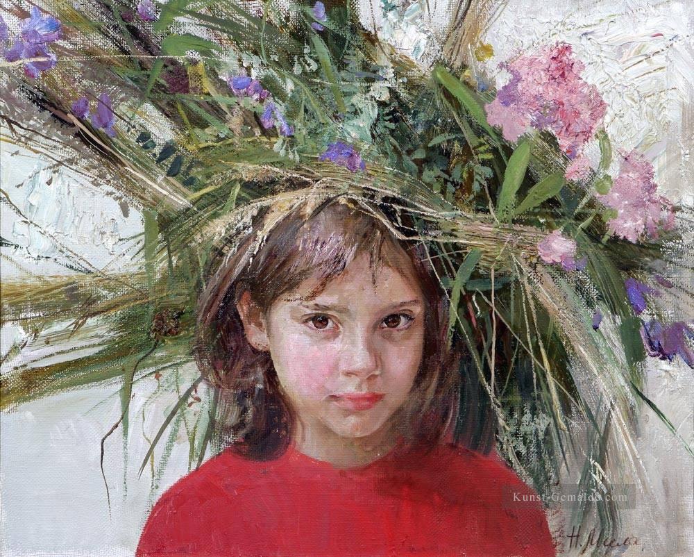 Recht kleines Mädchen NM Tadschikistan 25 Impressionist Ölgemälde